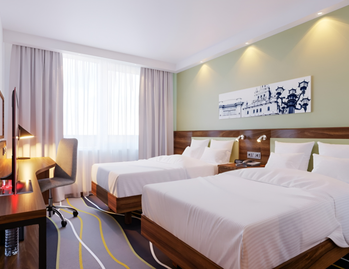 Номер стандарт с 2 односпальными кроватями - Отель Hampton by Hilton Brest / Хэмптон Хилтон Брест